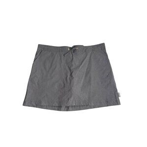 Prana Women's Black Skort with Drawstring Waist Tie Size M